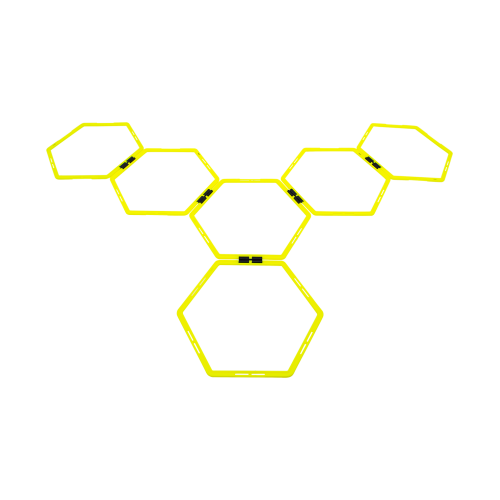 Набор шестиугольных напольных обручей Agility Hoops (JA-216), 6 шт.