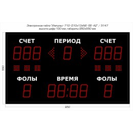 Табло универсальное 950x550 мм