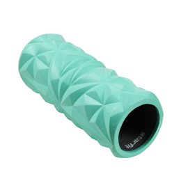 Ролик массажный FA-507, EVA/PP, средняя жесткость, 32,5x12,5 cм, мятный/серый