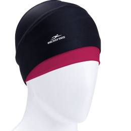Шапочка для плавания Duplo Black/Raspberry, полиамид, для длинных волос