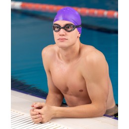 Шапочка для плавания Nuance Purple, силикон