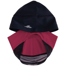 Шапочка для плавания Duplo Black/Raspberry, полиамид, для длинных волос