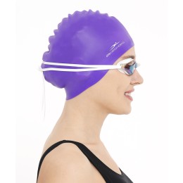 Шапочка для плавания Nuance Purple, силикон