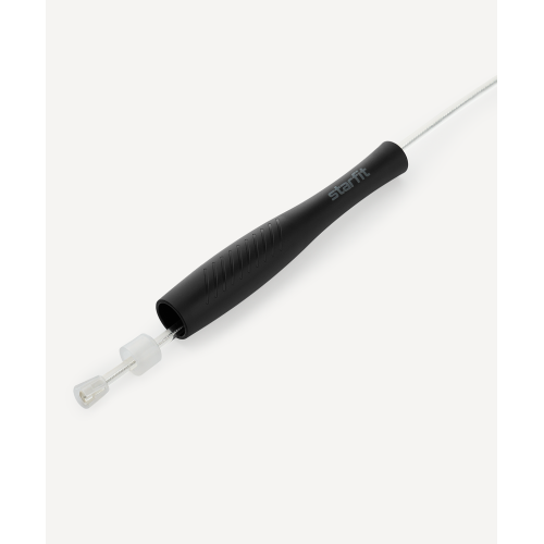 Скакалка Starfit RP-501 ПВХ, с пластиковыми ручками, 3 м, черный