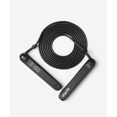 Скакалка Starfit RP-701, умная, 3 м, черный