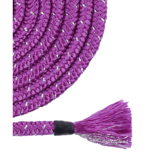 Нейлоновая скакалка для художественной гимнастики Cinderella Lurex Purple, 3м