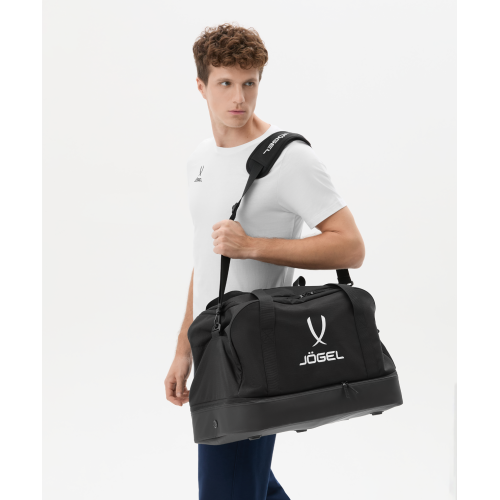 Сумка спортивная с двойным дном JOGEL DIVISION Double Bottom Bag, черный