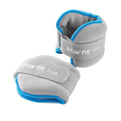 Утяжелители универсальные WT-501, 1 кг, синий/серый