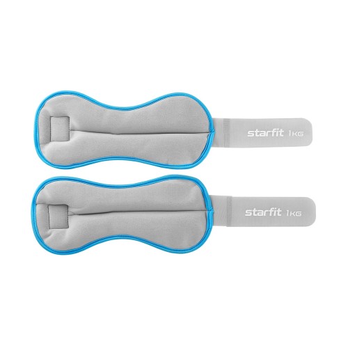 Утяжелители универсальные WT-501, 1 кг, синий/серый