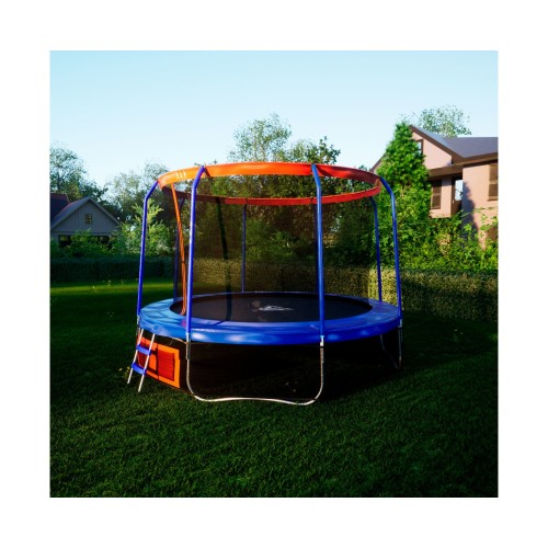 Батут DFC JUMP BASKET 14ft с внутренней сеткой и лестницей (427 cм)
