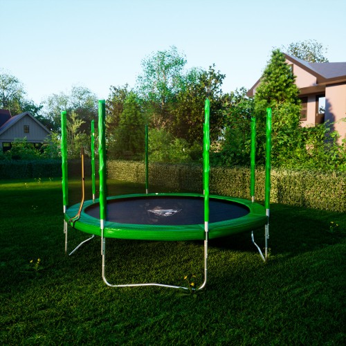 Батут DFC Trampoline Fitness 12ft с внешней сеткой (366 см)