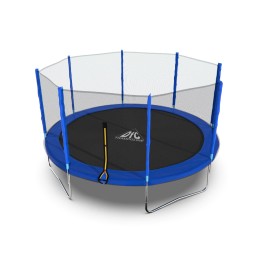 Батут DFC Trampoline Fitness 14ft (427 см) с внешней сеткой, синий