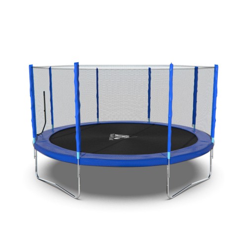 Батут DFC Trampoline Fitness 14ft (427 см) с внешней сеткой, синий