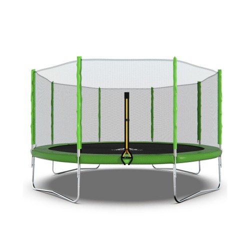 Батут DFC Trampoline Fitness 14ft (427 см) с внешней сеткой, св.зел.