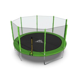 Батут DFC Trampoline Fitness 14ft (427 см) с внешней сеткой, св.зел.