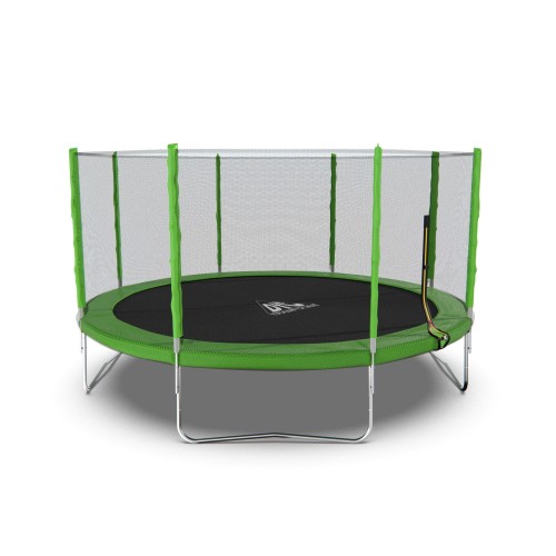 Батут DFC Trampoline Fitness 14ft (427 см) с внешней сеткой, св.зел.