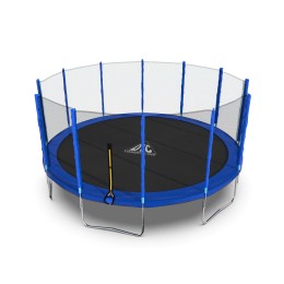 Батут DFC Trampoline Fitness 16ft (488 см) с внешней сеткой, синий