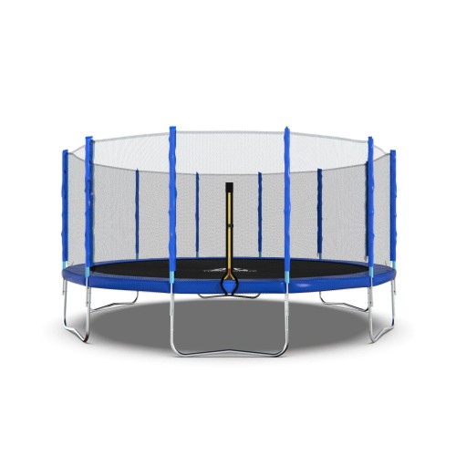 Батут DFC Trampoline Fitness 16ft (488 см) с внешней сеткой, синий