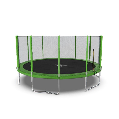 Батут DFC Trampoline Fitness 16ft (488 см) с внешней сеткой, св.зел.