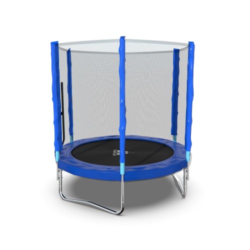 Батут DFC Trampoline Fitness 6ft с внешней сеткой, синий (183см)