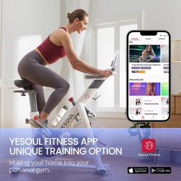 Велотренажер DFC Yesoul Smart M1 BLACK с пульсометром
