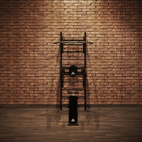 Шведская стенка с брусьями, турником и скамейкой DFC VT-7006