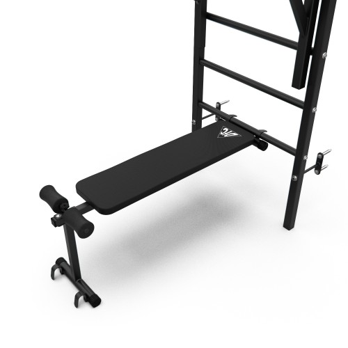 Шведская стенка с брусьями, турником и скамейкой DFC VT-7006