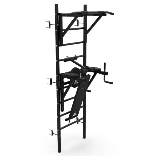 Шведская стенка с брусьями, турником и скамейкой DFC VT-7006