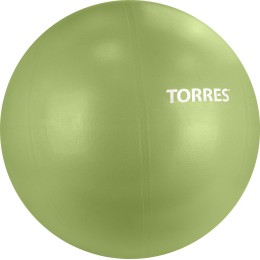 Мяч гимнастический TORRES диаметром 65 см, с насосом, Оливковый
