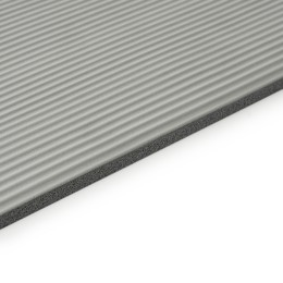 Коврик для йоги TORRES SOFT, каучук 1 см, 181х61 см, серый