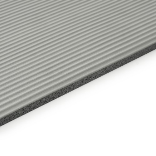 Коврик для йоги TORRES SOFT, каучук 1 см, 181х61 см, серый