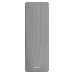 Коврик для йоги TORRES SOFT, каучук 1 см, 181х61 см, серый