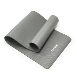 Коврик для йоги TORRES SOFT, каучук 1 см, 181х61 см, серый