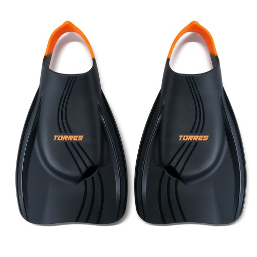 Ласты для бассейна TORRES X1 профессиональные, XS (36-37), Черный