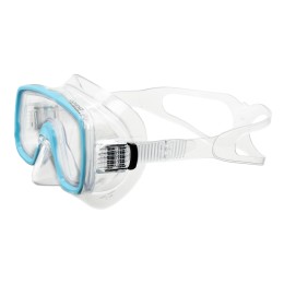 Маска для плавания SALVAS Domino Md Mask, размер Medium, Голубой