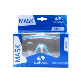 Маска для плавания SALVAS Domino Jr Mask, размер детский, Голубой