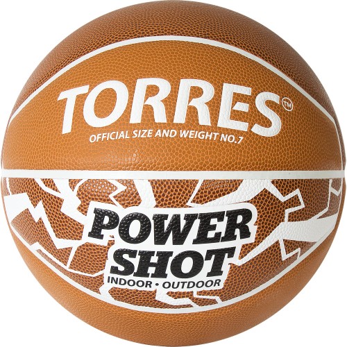 Мяч баскетбольный TORRES Power Shot, размер 7