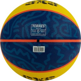 Мяч баскетбольный (стритбол) TORRES 3х3 Outdoor, размер 6, Резина