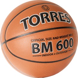 Мяч баскетбольный TORRES BM600, размер 5