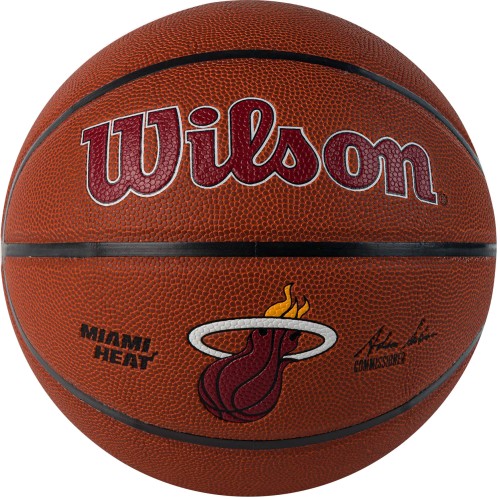 Мяч баскетбольный Wilson NBA MIAMI HEAT, размер 7