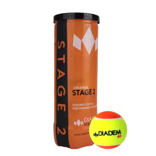 Мячи для большого тенниса детские DIADEM Stage 2 Orange Ball