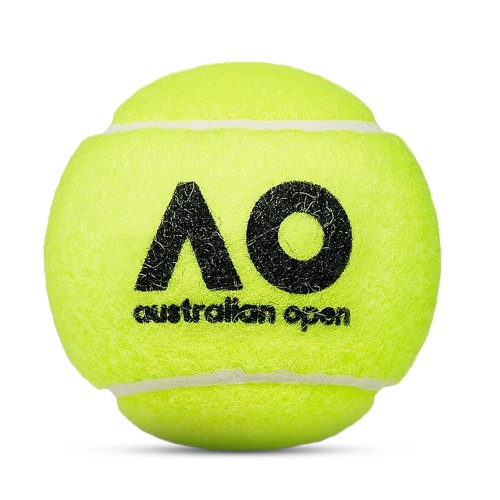 Мяч теннисный Dunlop Australian Open, 601601, 3 шт, одобр.ITF, фетр,нат.резина, желтый