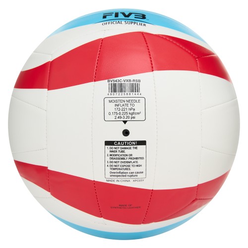 Мяч для пляжного волейбола Mikasa, размер 5, Сине-красный