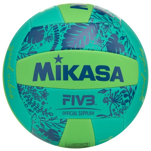 Мяч для пляжного волейбола Mikasa, размер 5, Салатовый