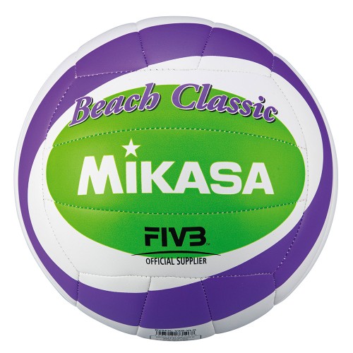 Мяч для пляжного волейбола Mikasa, размер 5, Фиолетово-зеленый