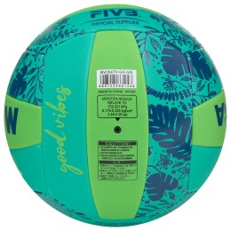 Мяч для пляжного волейбола Mikasa, размер 5, Салатовый