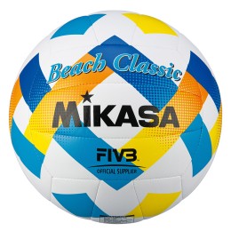Мяч для пляжного волейбола Mikasa, размер 5, Сине-оранжевый