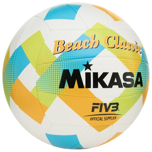 Мяч для пляжного волейбола Mikasa, размер 5, Сине-желтый