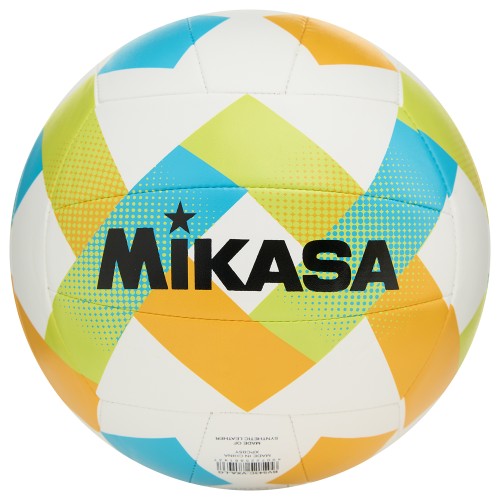 Мяч для пляжного волейбола Mikasa, размер 5, Сине-желтый