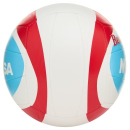 Мяч для пляжного волейбола Mikasa, размер 5, Сине-красный
